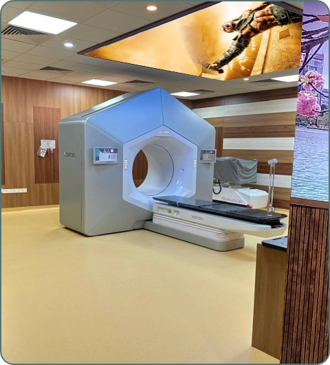 Radiation oncology treatments and procedures imagery